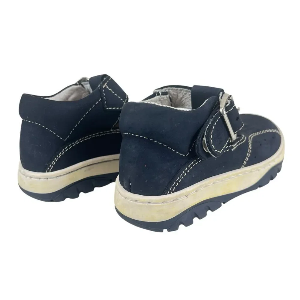 NA! Toddler EU‎ 22 | US 6 Made in Italy Blue Leather Sandal Snap Closure